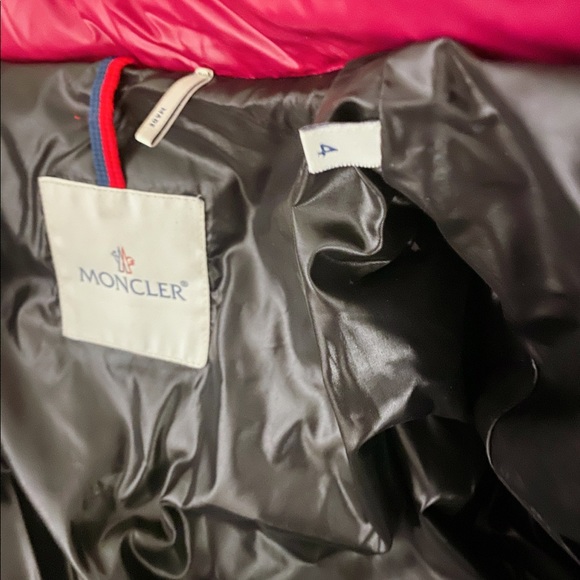 Moncler short version down jacket (pinkish red) - Picture 5 of 6